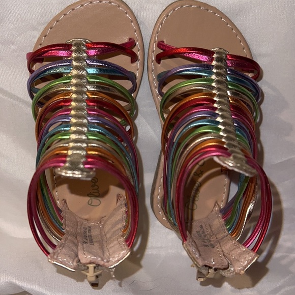 Brand-new Olive & Edie rainbow gladiators toddler size 5. - Picture 2 of 4
